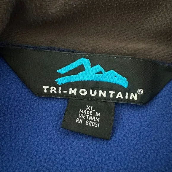 Best Buy Employee Uniform Full Zip Blue Jacket Coat Mens XL Tri-Mountain Fleece - Picture 11 of 13